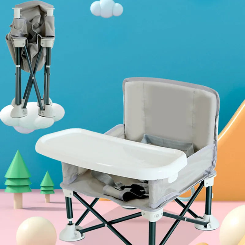 Comfortable and Convenient Baby Foldable Portable Dining Chair - Perfect for Beach and Camping Adventures!