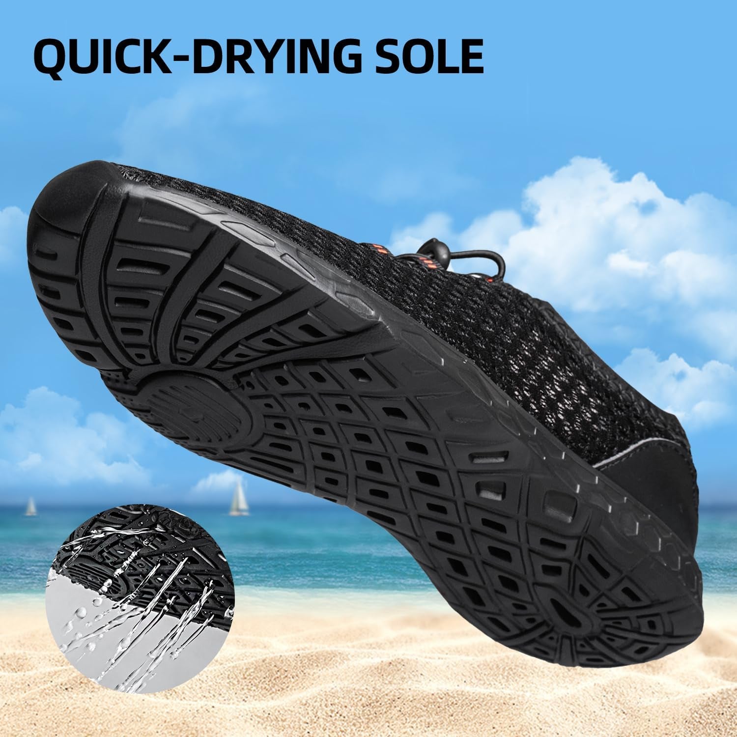 Men'S Water Shoes Quick Drying Sports Aqua Shoes