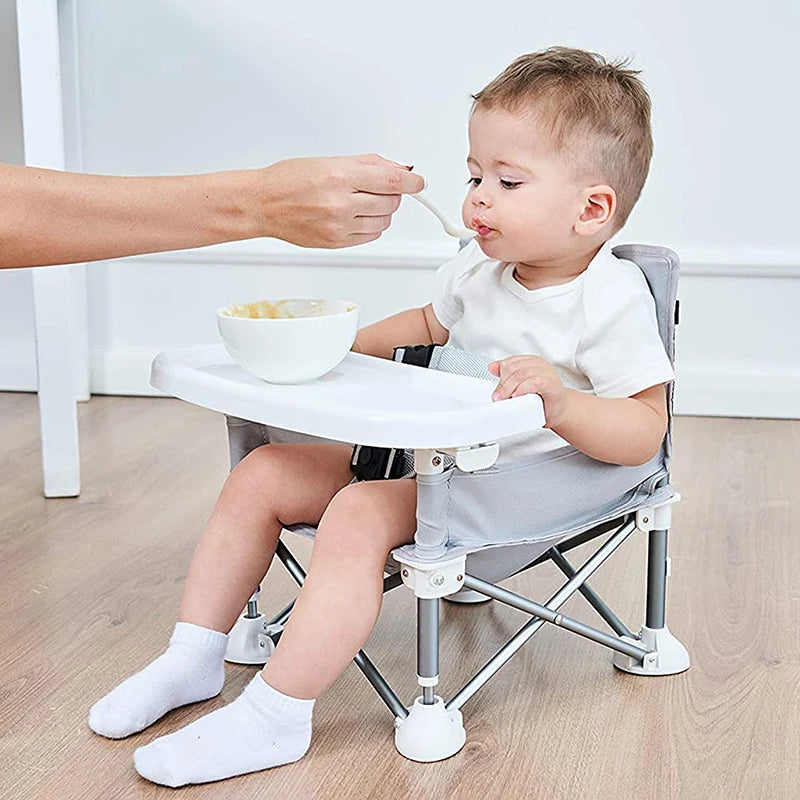 Comfortable and Convenient Baby Foldable Portable Dining Chair - Perfect for Beach and Camping Adventures!