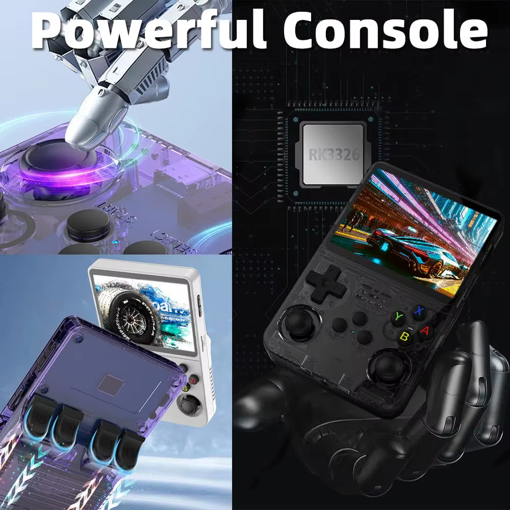 R36S Retro Handheld Game Console - Play 20,000 Classic Games on the Go with 3.5" HD Display and 3200mAh Battery