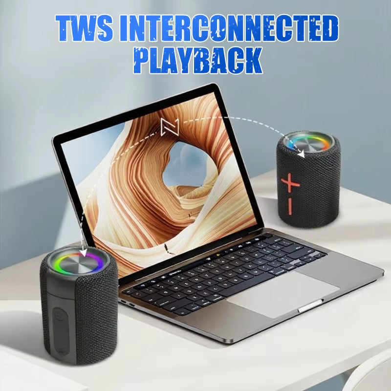 Experience Powerful Sound Anywhere with the 2-in-1 Magnetic Bluetooth Speaker - Waterproof & Splittable Design!