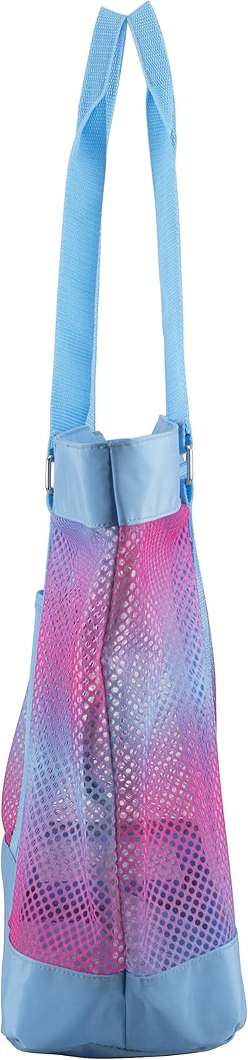 Mesh Tote Waterproof Beach Bag for Shopping Vacation Swimming Family Travel Essentials