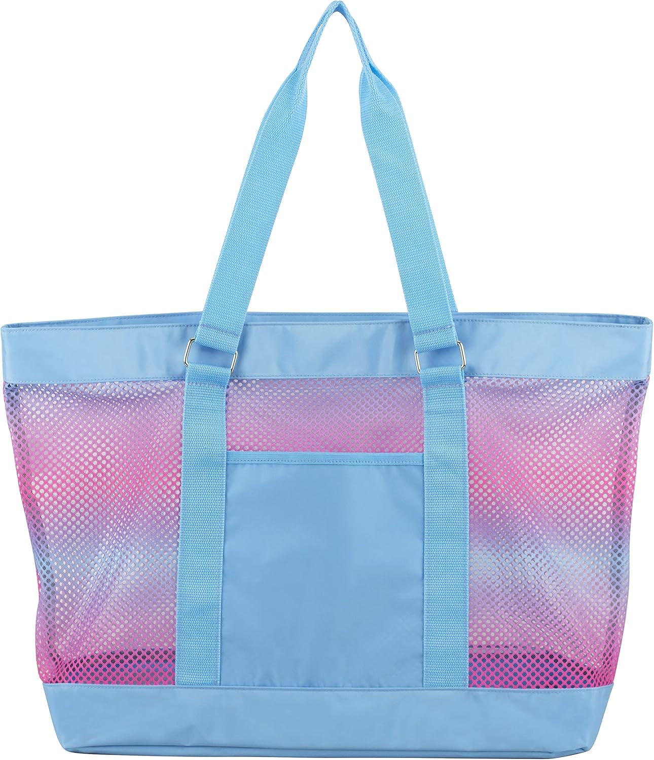 Mesh Tote Waterproof Beach Bag for Shopping Vacation Swimming Family Travel Essentials