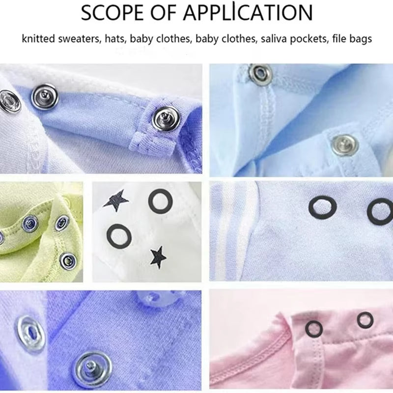 Transform Your DIY Projects with 50/100Sets of Colorful Metal Snap Buttons and Fastener Pliers - Perfect for Sewing Clothes, Hats, and More!