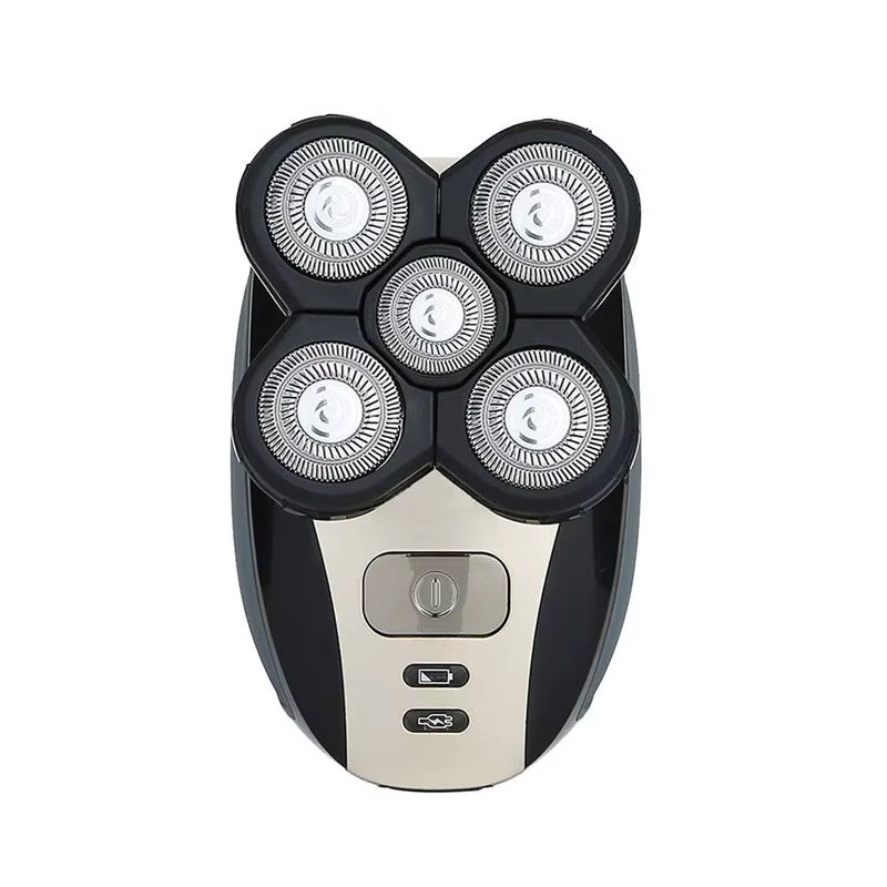 Elevate Your Grooming Game with the 5-in-1 Multifunctional Waterproof Electric Shaver for Men - Rechargeable, Portable, and Efficient!