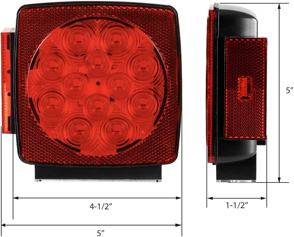 Upgrade Your Towing Experience with Our 12V Submersible LED Trailer Tail Light Kit – Waterproof & Versatile for Boats, Trucks, and More!