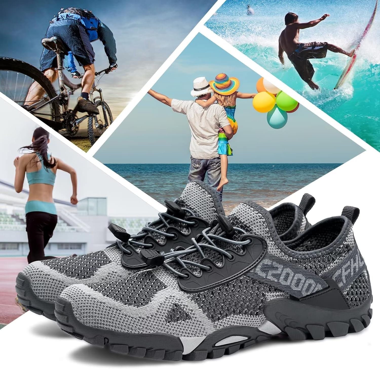 Water Shoes Women Men Quick Drying Swim Beach Aqua Shoes for Water Sport Diving Hiking Sailing Travel